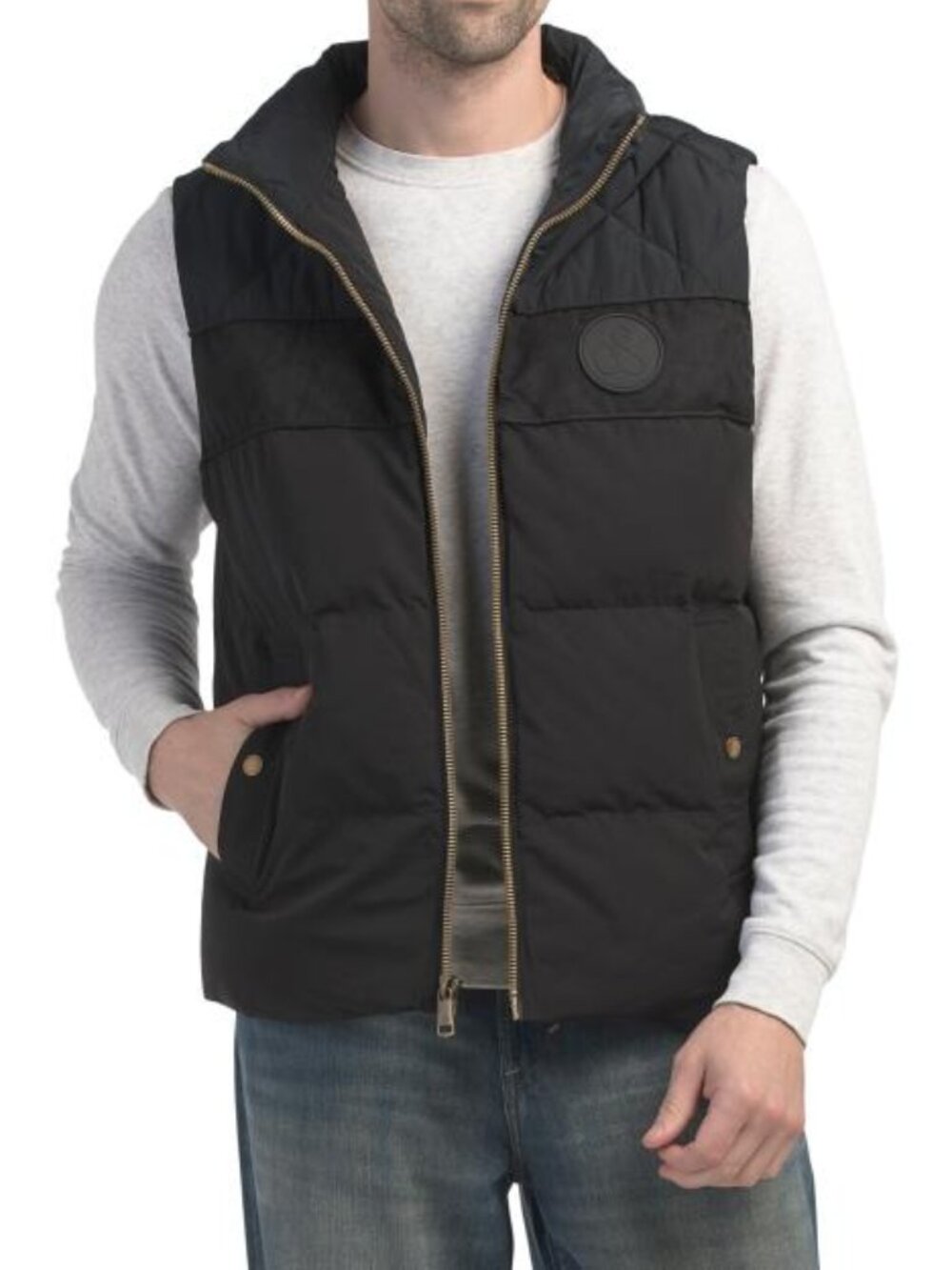SCOTCH & SODA Men's Ovela Mixed Media Vest